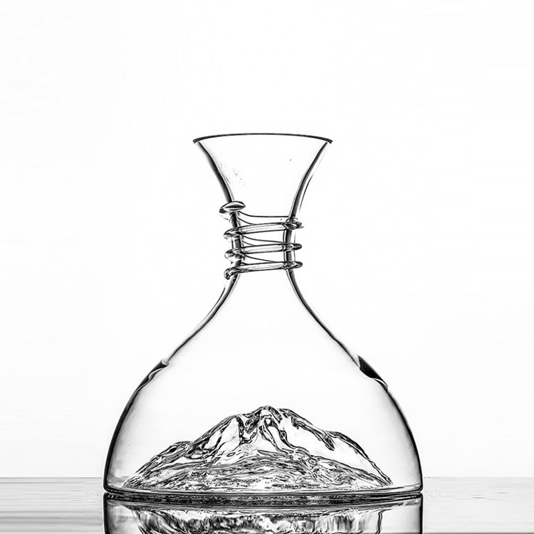 Iceberg glass decanter