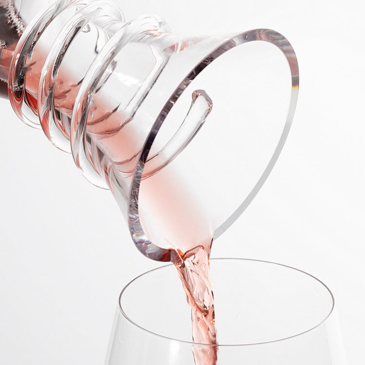 Iceberg glass decanter