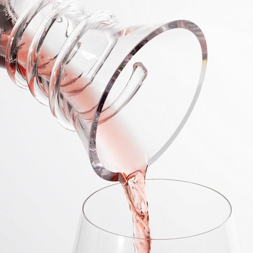 Iceberg glass decanter