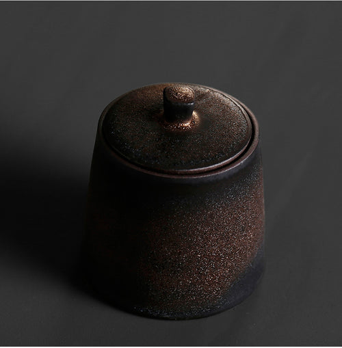 Household Japanese Style Ceramic Sealed Tea Caddy