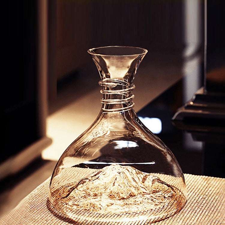 Iceberg glass decanter